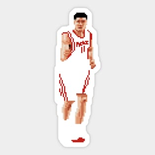 Yao Ming Pixel Running Sticker